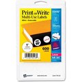 Avery Avery® Print or Write Removable Multi-Use Labels, 1" Dia, White, 600/Pack 5410